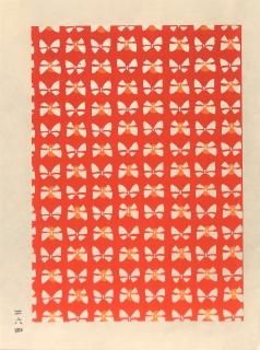  Japanese paper with colored figures.潸ʪ  (one piece˺̿Ǻ