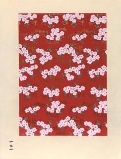  Japanese paper with colored figures.潸ʪ  (one piece˺̿Ǻ