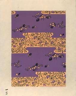  Japanese paper with colored figures.潸ʪ  (one piece˺̿Ǻ