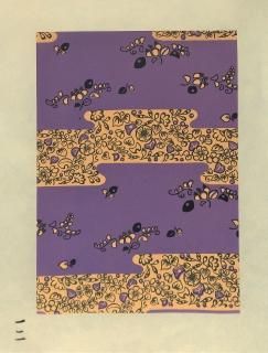  Japanese paper with colored figures.潸ʪ  (one piece˺̿Ǻ