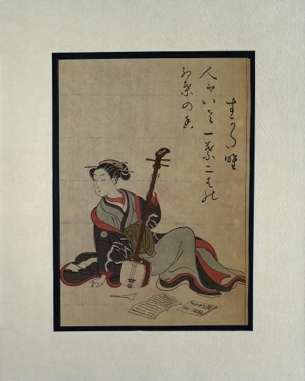在庫処分 激安 青楼美人合 一枚物(one piece）彩色木版刷 woodblock prints 絵画