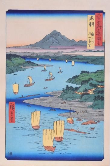 長屋重名(号海田): 土佐藩士　直筆書画集『花信図』、1913年制作 紙本著色四季耕作図〈久隅守景筆／六曲屏風〉 文化遺産オンライン
