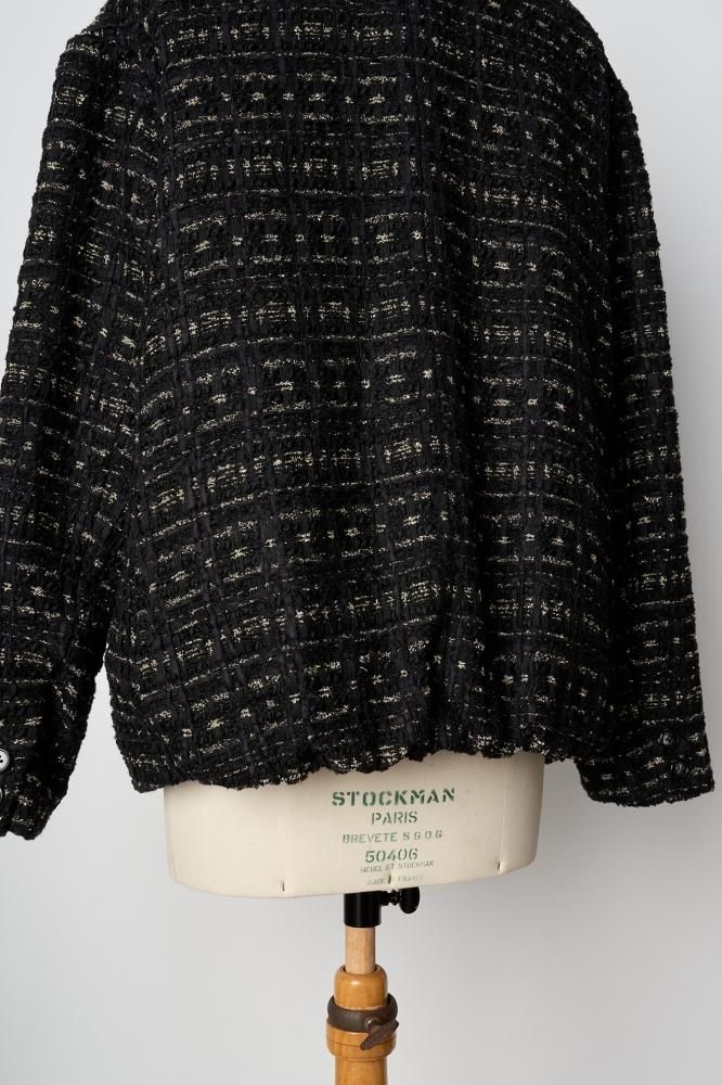 SINME パデットジャケット　ブラックミックス パデッドジャケット ブラック × ゴールド - SINME ONLINE STORE