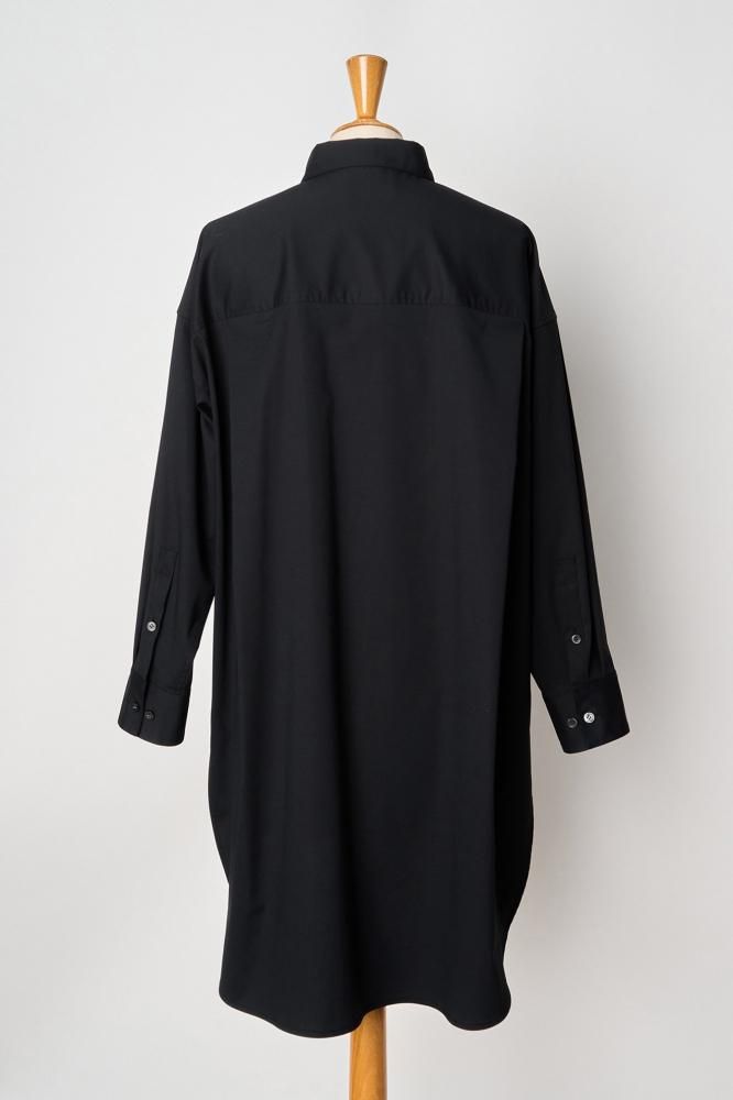 ISSEIMIYAKE FETE ロングプリーツシャツ SALE 10%OFF ロングシャツ ブラック - SINME ONLINE STORE