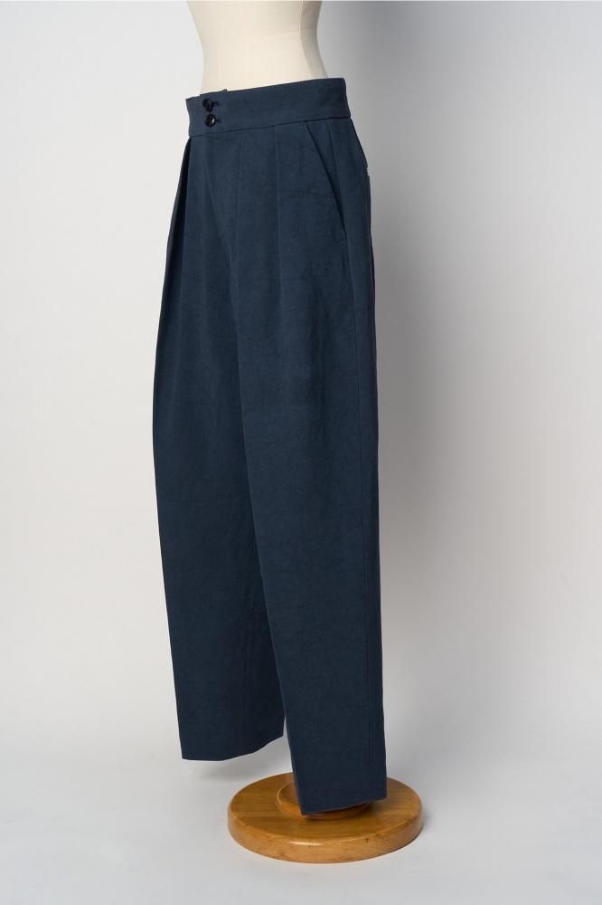 FINAL SALE 30%OFF タックパンツ ネイビー - SINME ONLINE STORE