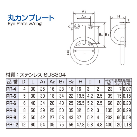 丸カンプレート/PR-6 - 株式会社吉田金物オンラインショップ 丸カンプレート/PR-6 - 株式会社吉田金物オンラインショップ