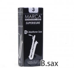 バリトンサックス用リード マーカ MARCA
スペリアル SUPERIEURE 5枚入り
バランスが良くハリのある音色