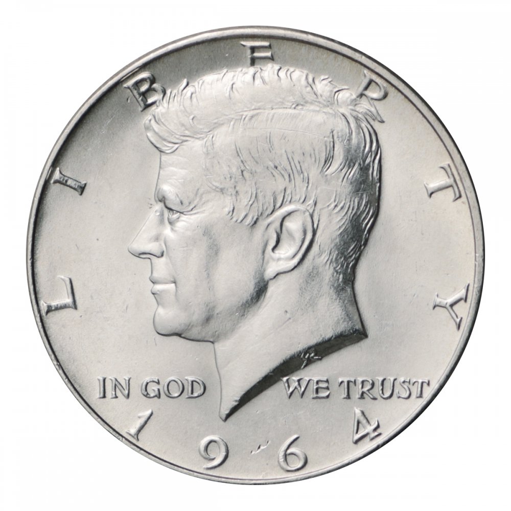 ケネディ50セント銀貨 1964年 - セキグチは1964年創業の古銭 