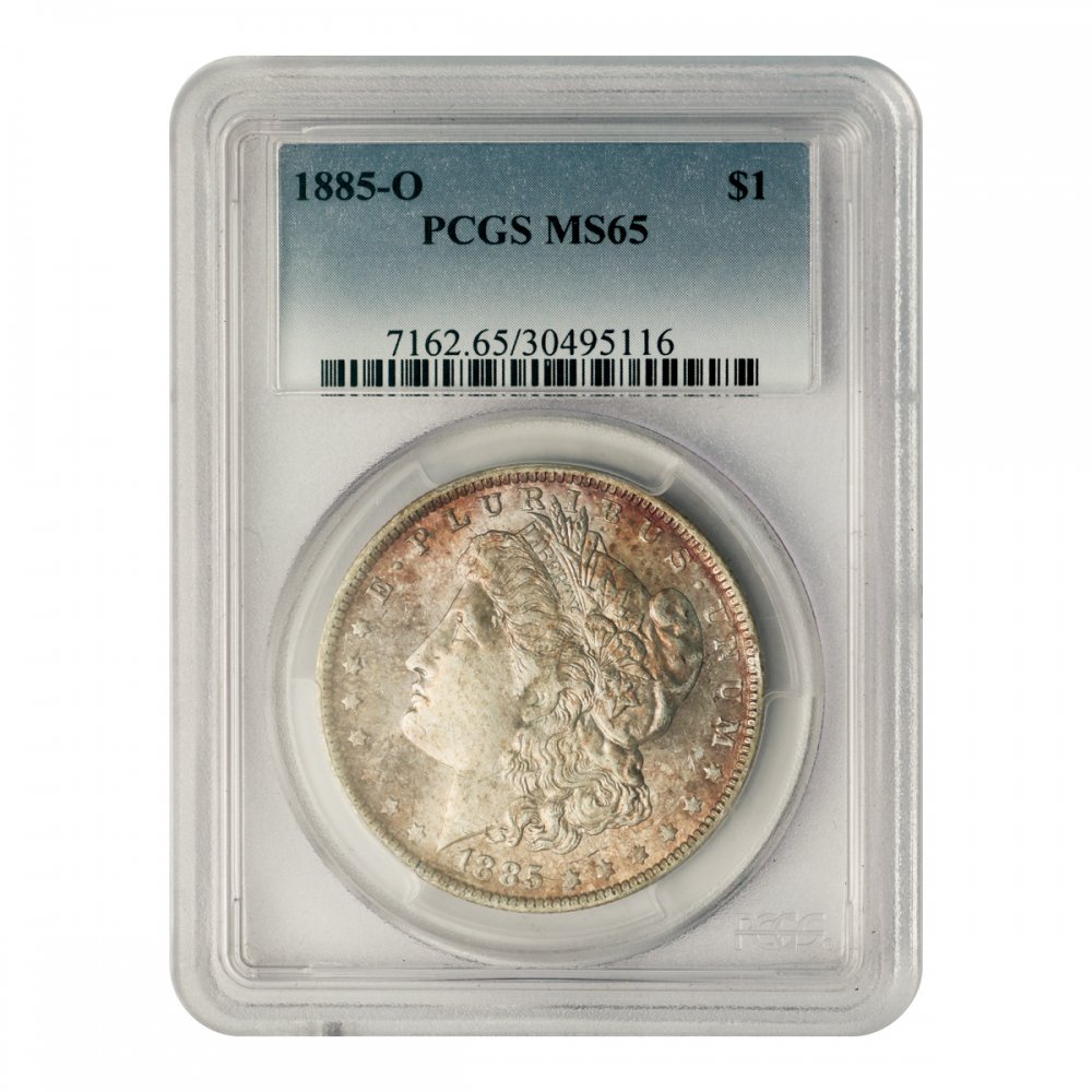 アメリカ 1885年(O) 1ドル銀貨 モルガンダラー PCGS MS63 - セキグチは