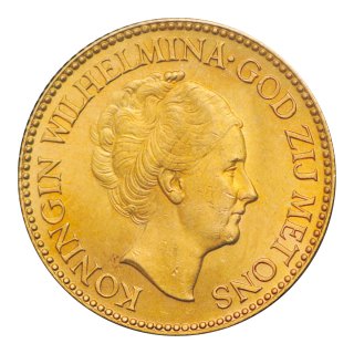 オランダ 1925年 10ギルダー金貨（未使用）