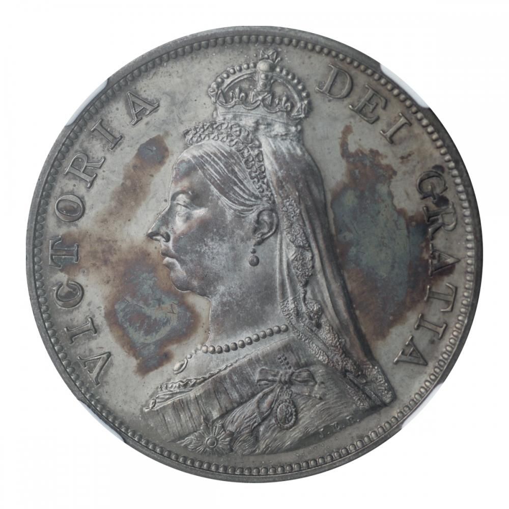 イギリス 1887年 ダブルフローリン銀貨 NGC PF63 CAMEO - セキグチは