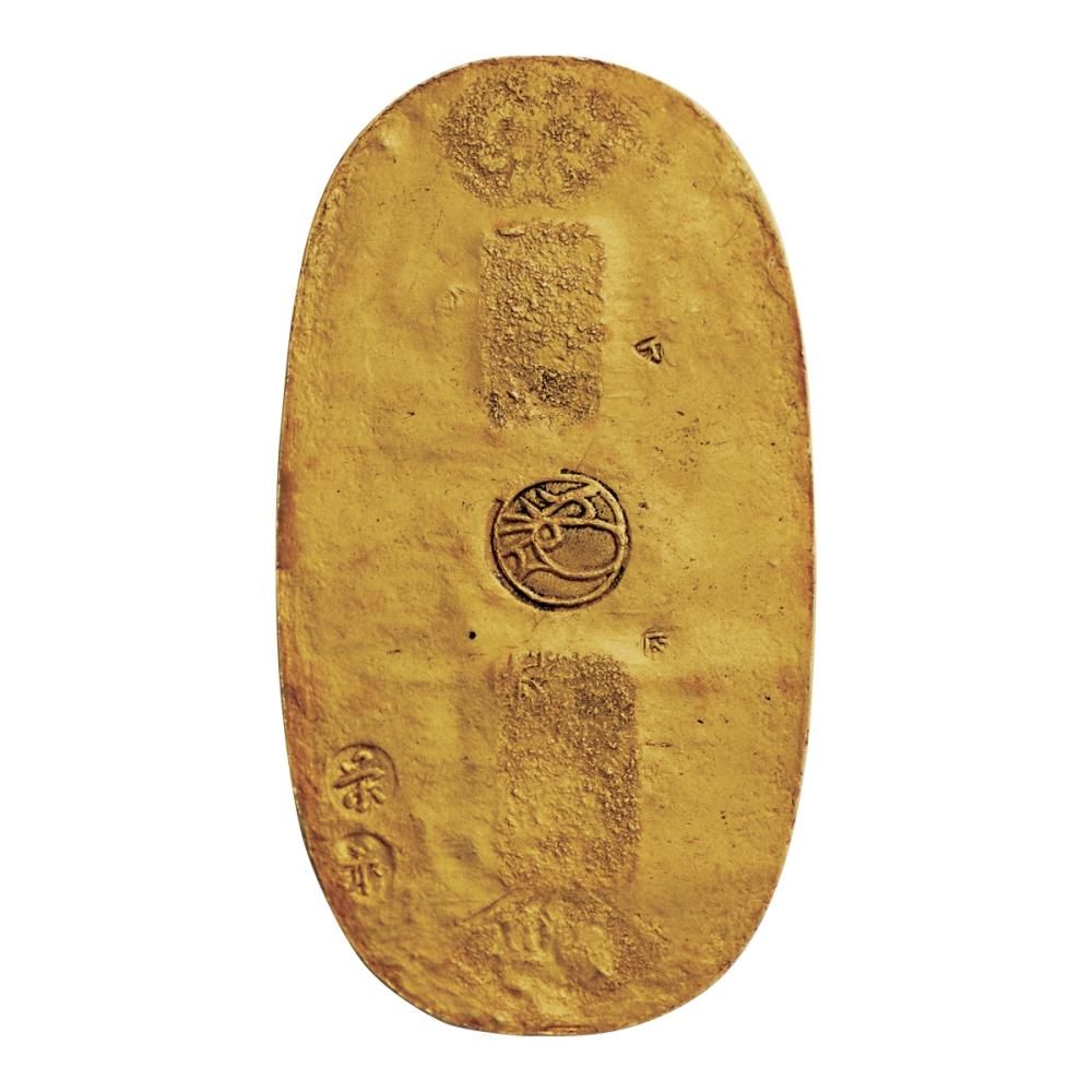 天保小判金　貨幣鑑定書　七転び八起き縁起の良い裏刻印有り　金史上最高値‼️ 天保小判金 貨幣鑑定書 七転び八起き縁起の良い裏刻印有り 金