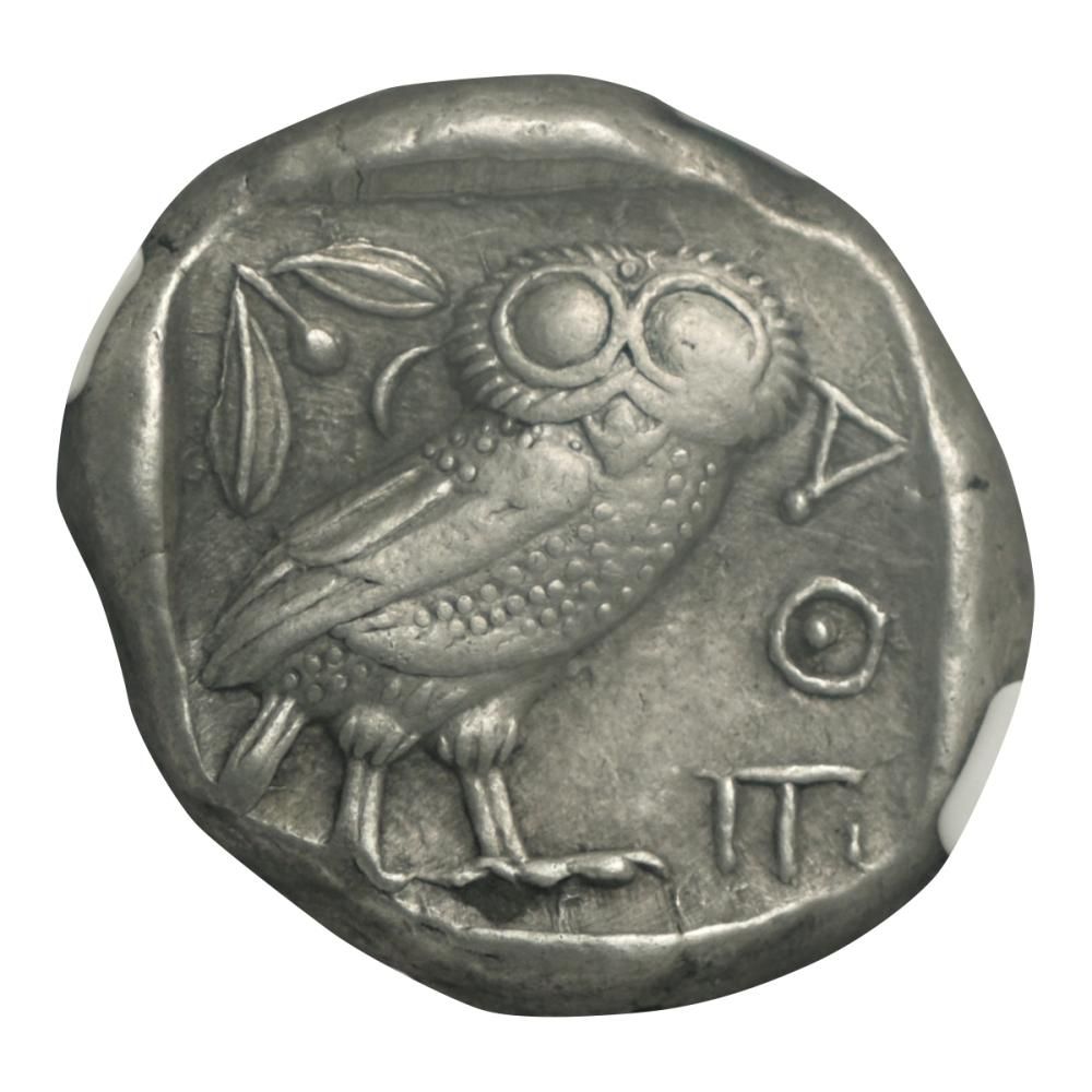 古代ギリシャ アテネ テトラドラクマ 銀貨 フクロウ アンティークコイン 古代ギリシャ ふくろう テトラドラクマ銀貨 アッテカ アテネ NGC
