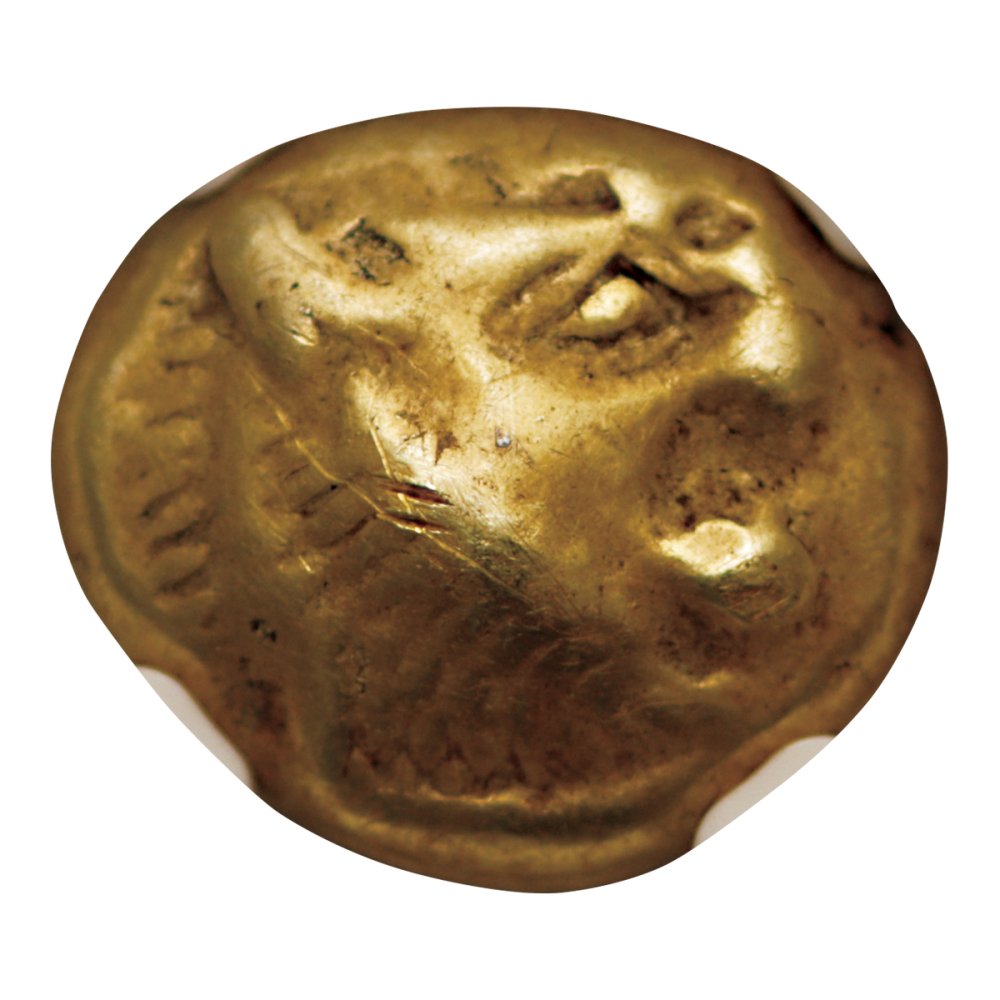 古代リディア王国 1/3ステーター金貨 ライオン図案 NGC Ch:F 