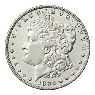 アメリカ1896年1ドル銀貨 モルガンダラー（美品上）