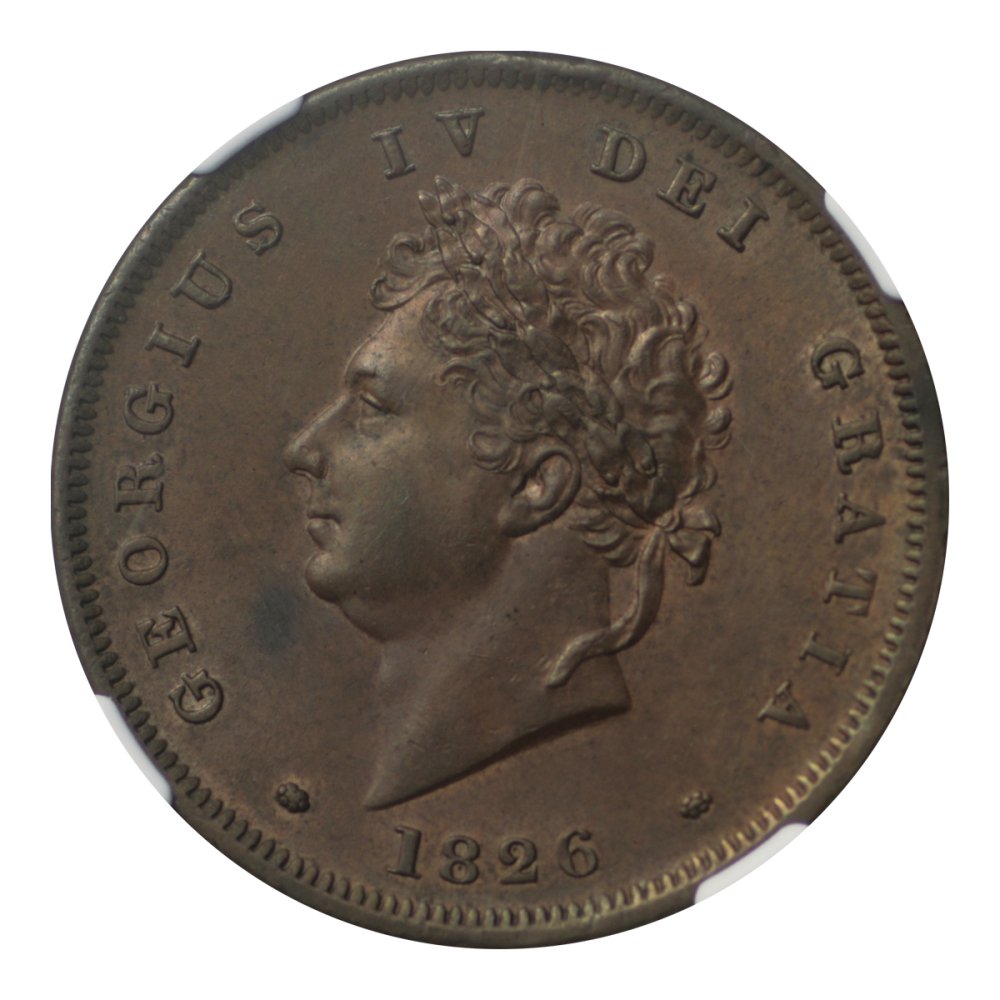 イギリス1826年 1ペニー銅貨 ジョージ4世 NGC MS64 BN - セキグチは ...