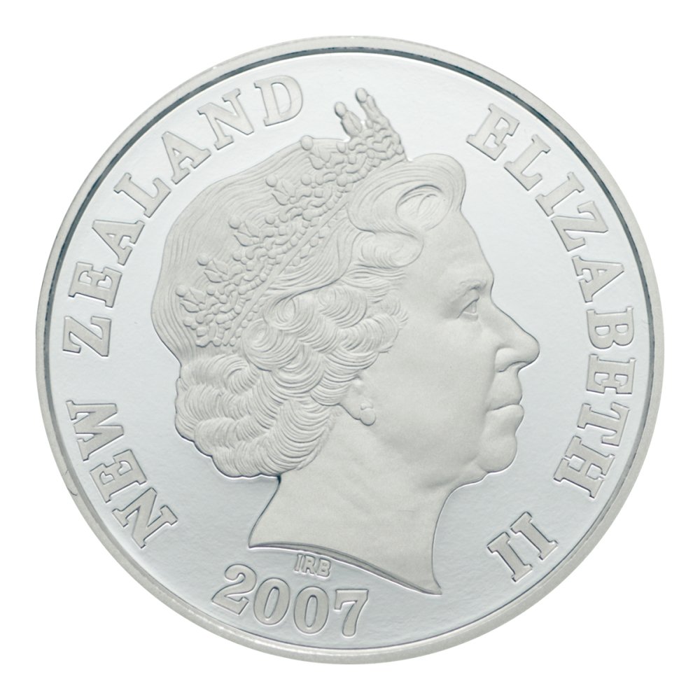 ニュージーランド　1ドル　プルーフ銀貨弊　純銀 1オンス　2007年　美品未使用