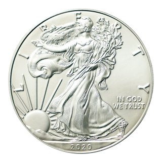 アメリカ 2020年 1ドルイーグル銀貨（未使用）