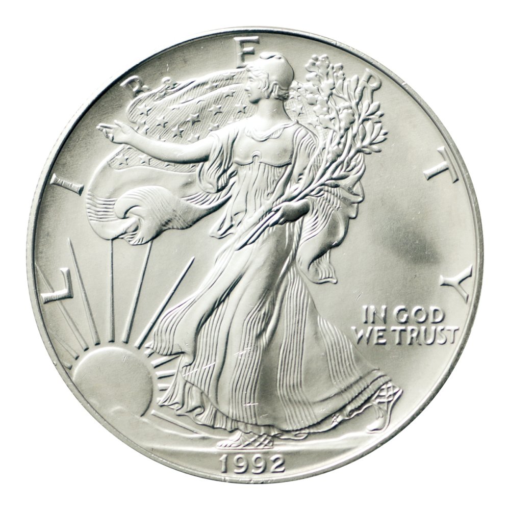 アメリカ 1992年 1ドルイーグル銀貨（未使用） - セキグチは1964年創業