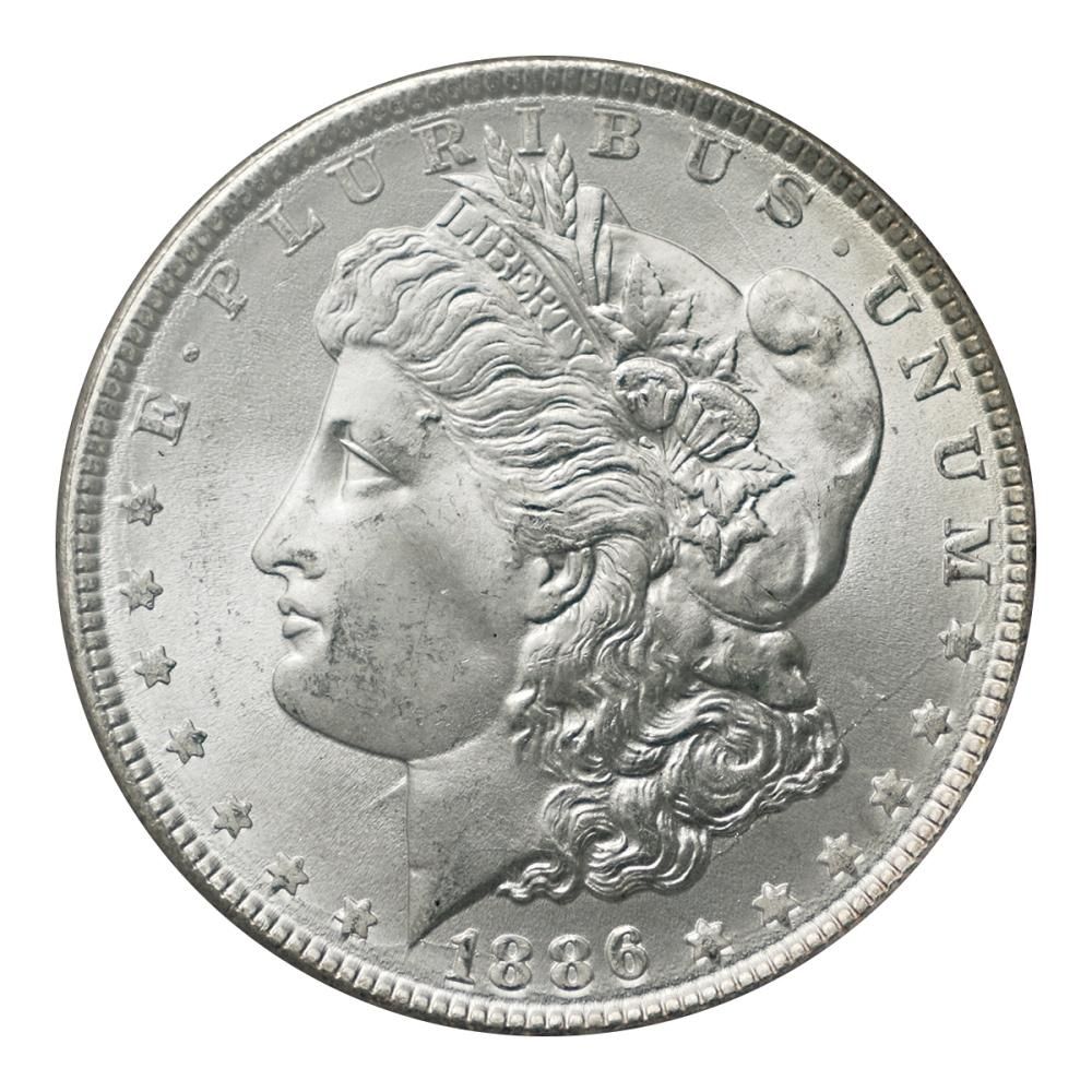 アメリカ 1886年 1ドル銀貨 モルガンダラー NGC MS66 - セキグチ アメリカ 1886年 1ドル銀貨 モルガンダラー NGC MS66 - セキグチ