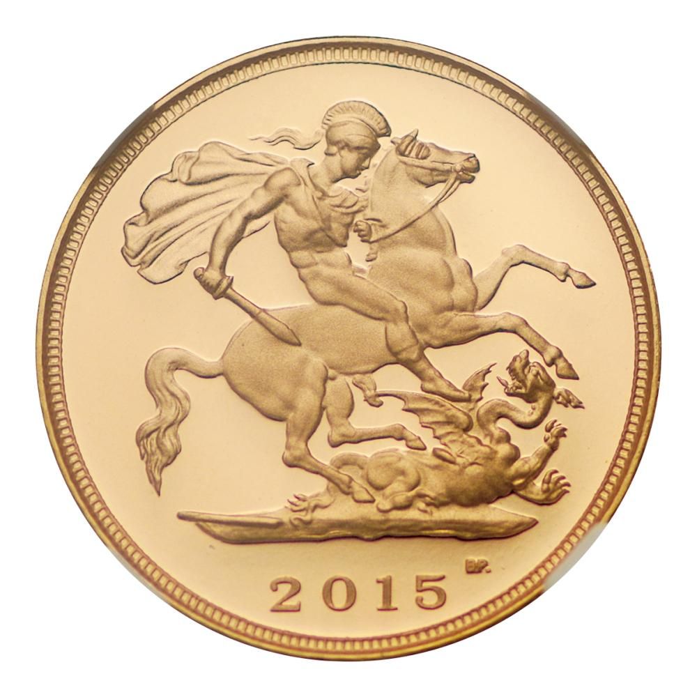 イギリス 2015年 1/2ソブリン金貨 NGC PF70 ULTRA CAMEO