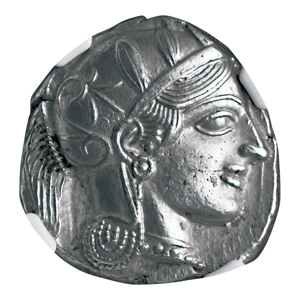 古代アッティカ/テトラドラクマ銀貨/フクロウとアテナ神/BC440年～404 