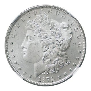 アメリカ 1879年（S）1ドル銀貨 モルガンダラー NGC MS66