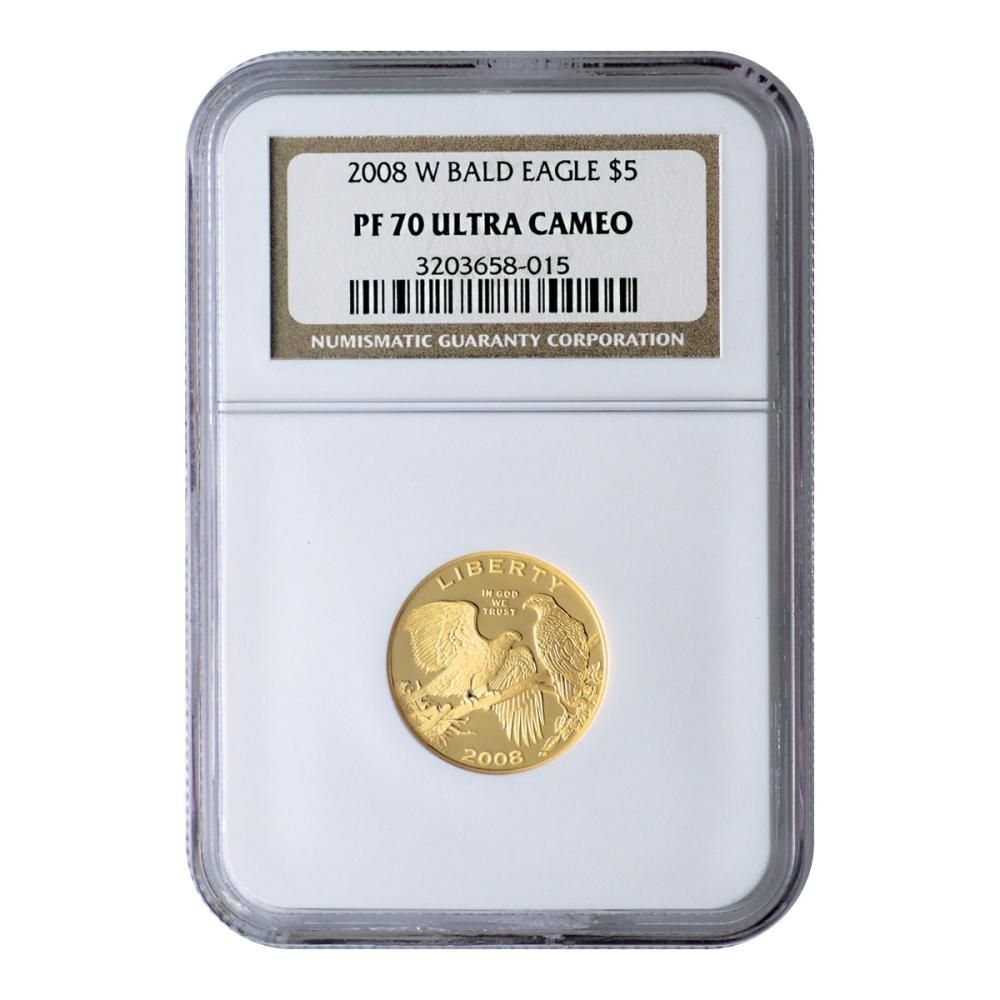 アメリカ 2008年 5ドル金貨 ハクトウ鷲 NGC PF70 ULTRA CAMEO アメリカ 2008年 5ドル金貨 ハクトウ鷲 NGC PF70 ULTRA CAMEO