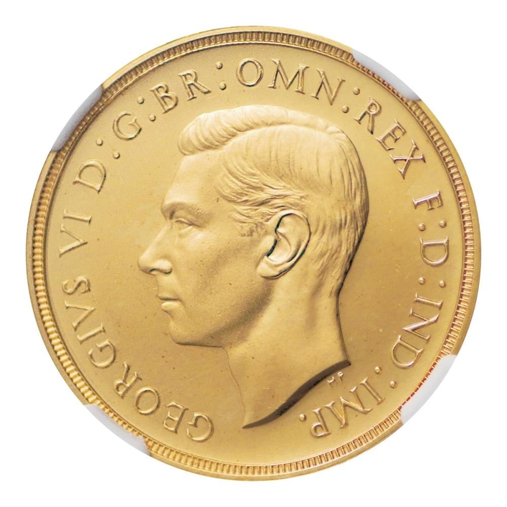 イギリス 1937年 2ポンド金貨 ジョージ6世 NGC PF65 CAMEO イギリス 1937年 2ポンド金貨 ジョージ6世 NGC PF65 CAMEO