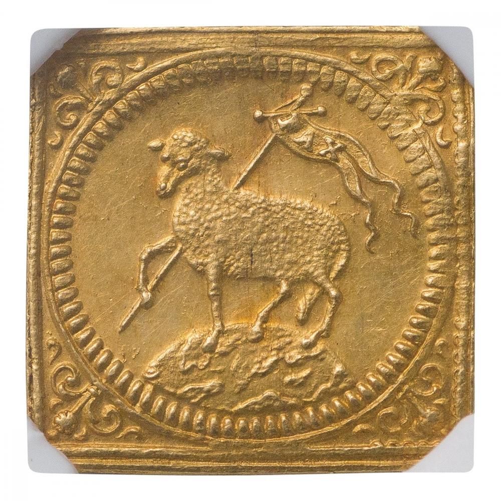 ニュルンベルク 1700年 1/2Dラムダカット金貨 NGC MS62 ニュルンベルク 1700年 1/2Dラムダカット金貨 NGC MS62