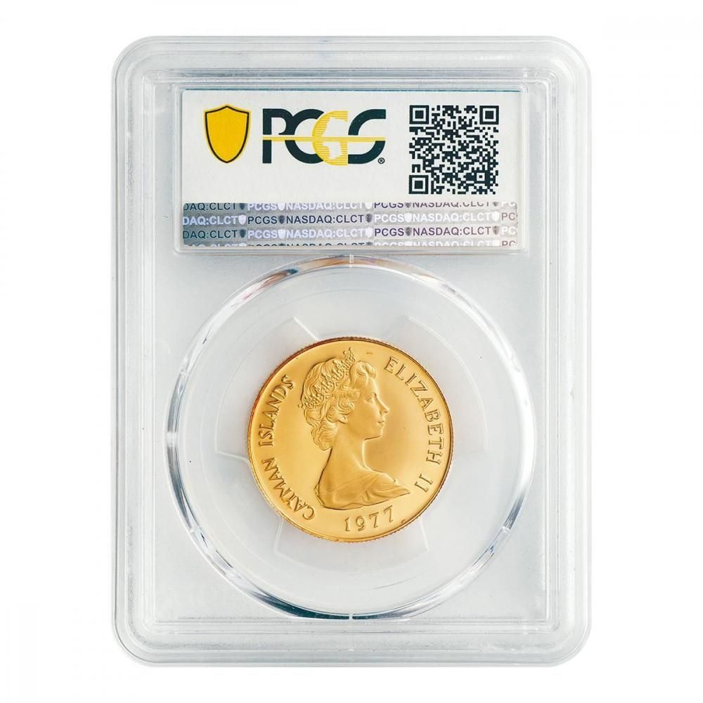 PCGS PR68 DCAM 完全未使用 入手困難品 2007 家族志向の南北 ケイマン諸島1977年 50ドル金貨 ヴィクトリア女王 PCGS PR68DCAM