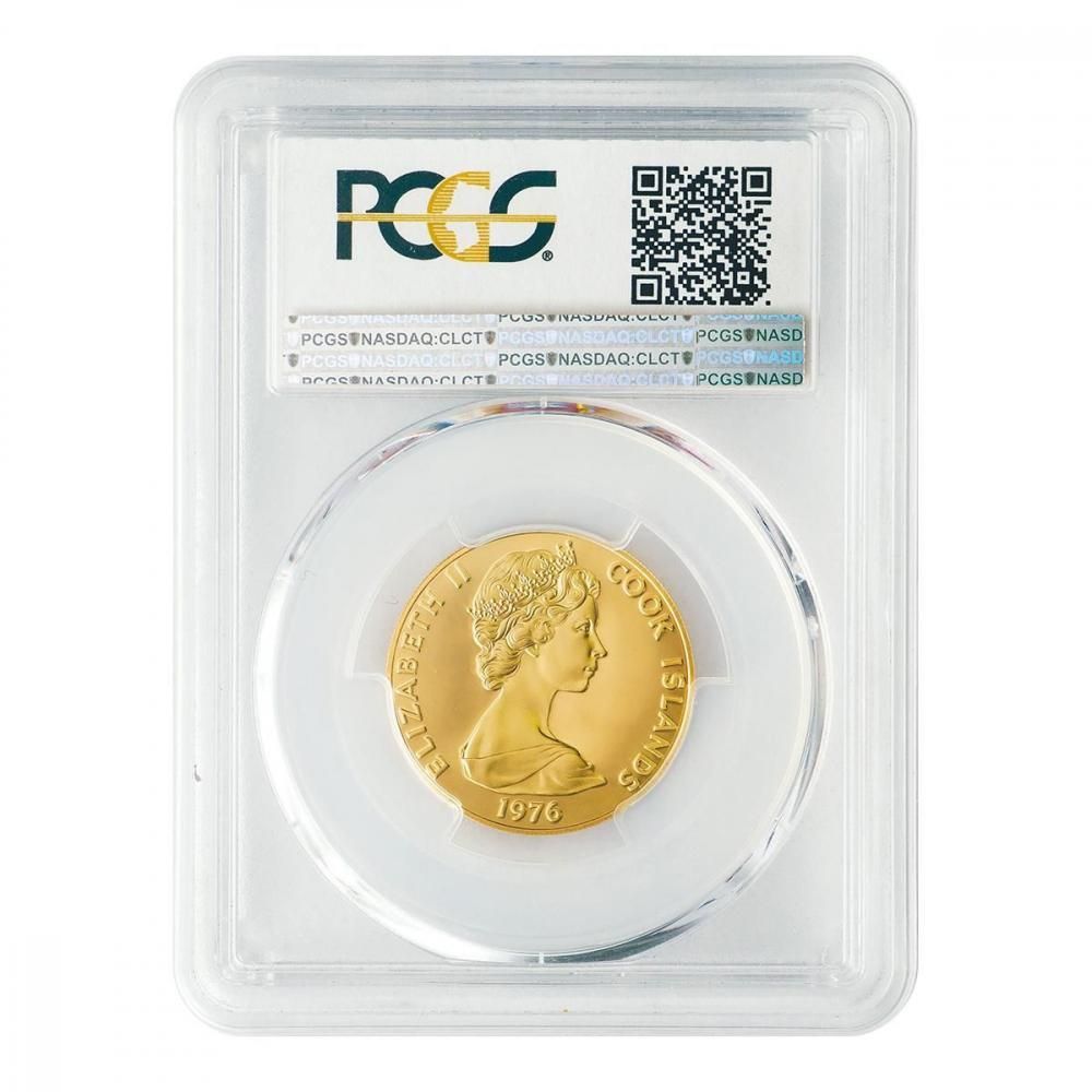 クック諸島1976年 100ドル金貨 アメリカ200年建国記念 PCGS