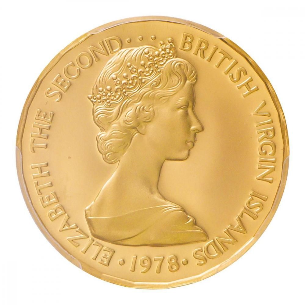 英領バージン諸島1978年-FM 100ドル金貨 PCGS PR69DCAM - セキグチは