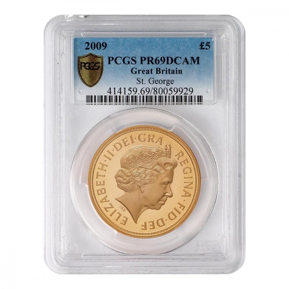 イギリス2009年 5ポンド金貨 PCGS PR69DCAM - セキグチは1964年