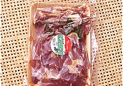 高級キジ肉セット（手切りスライス肉350gセット　ガラ150gのセット）