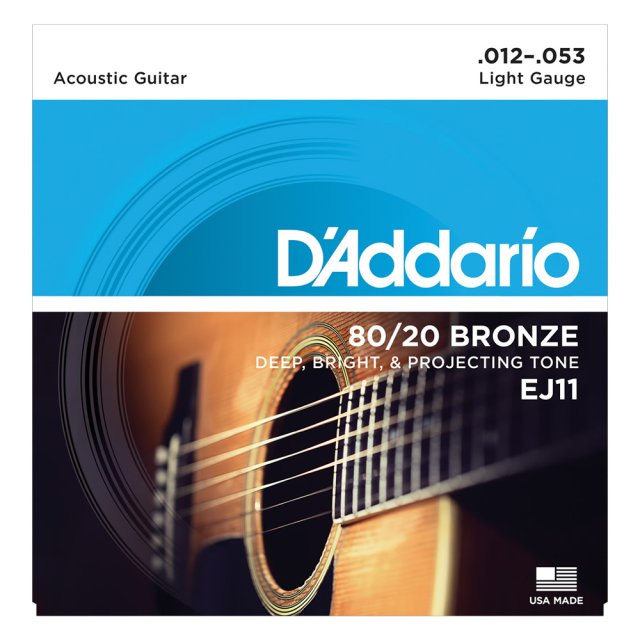 D'Addario ダダリオ アコースティックギター弦 フォスファーブロンズ Light .012-.053 EJ16 x 10セット 国内