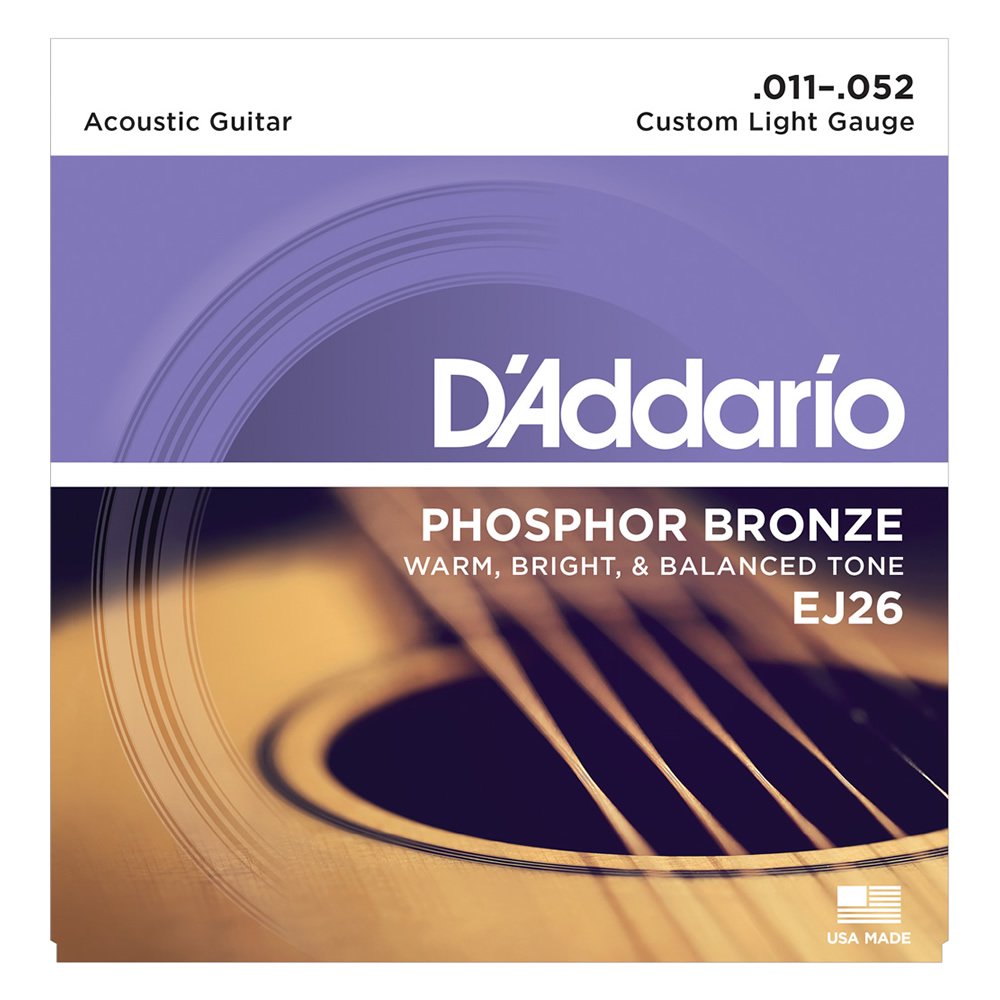 EJ26 Custom Light PHOSPHOR BRONZE D'Addario（ダダリオ） アコースティックギター弦 送料込み  ベータミュージック WEB SHOP