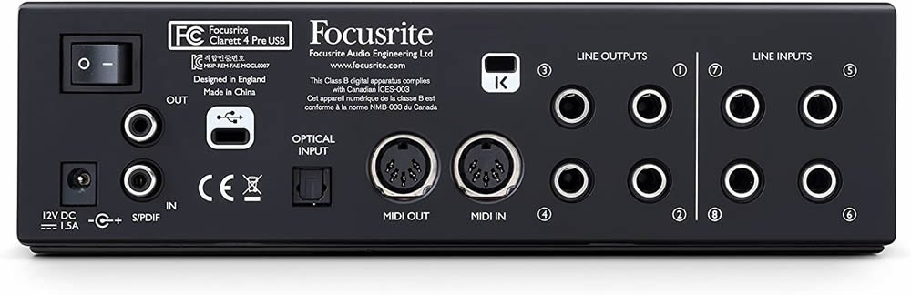 海外輸入 Focusrite フォーカスライト Clarett 4Pre 18in 8out USBオーディオ インターフェース