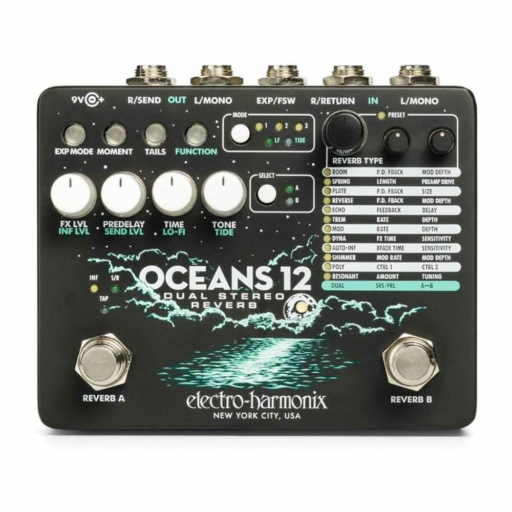 Reverb　ベータミュージック　OCEANS　WEB　エフェクター　12　Electro-Harmonix（エレクトロハーモニクス）　SHOP