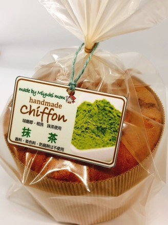 抹茶シフォンケーキ　大きい - ミユキママの手作りケーキ