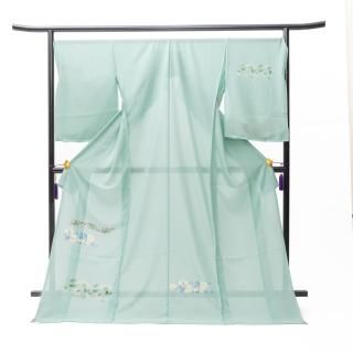 MK-1428 単衣 小紋 墨流し 鳥の子色 MK-1428 単衣 小紋 墨流し 鳥の子色