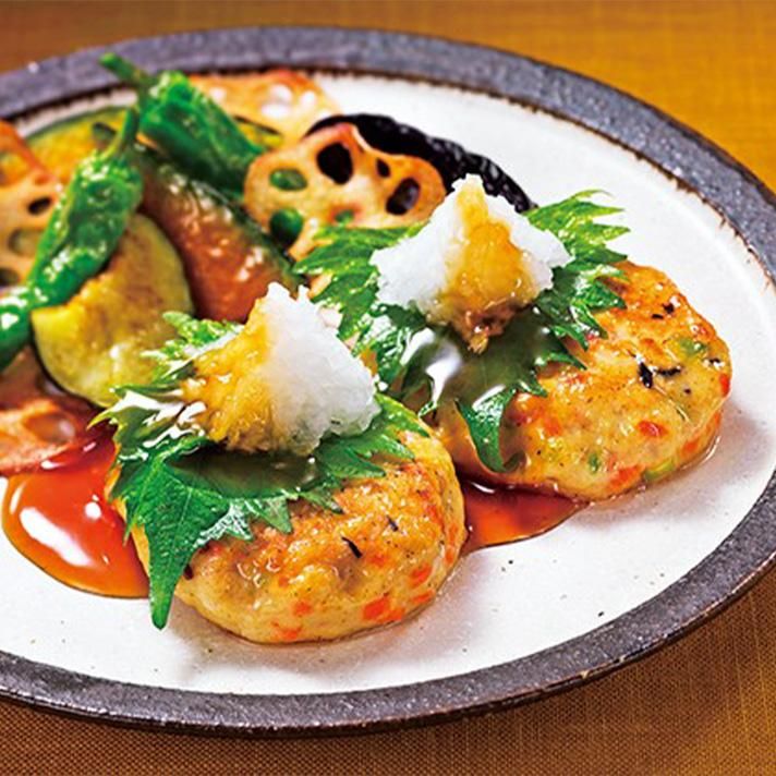豆腐ハンバーグ調理例