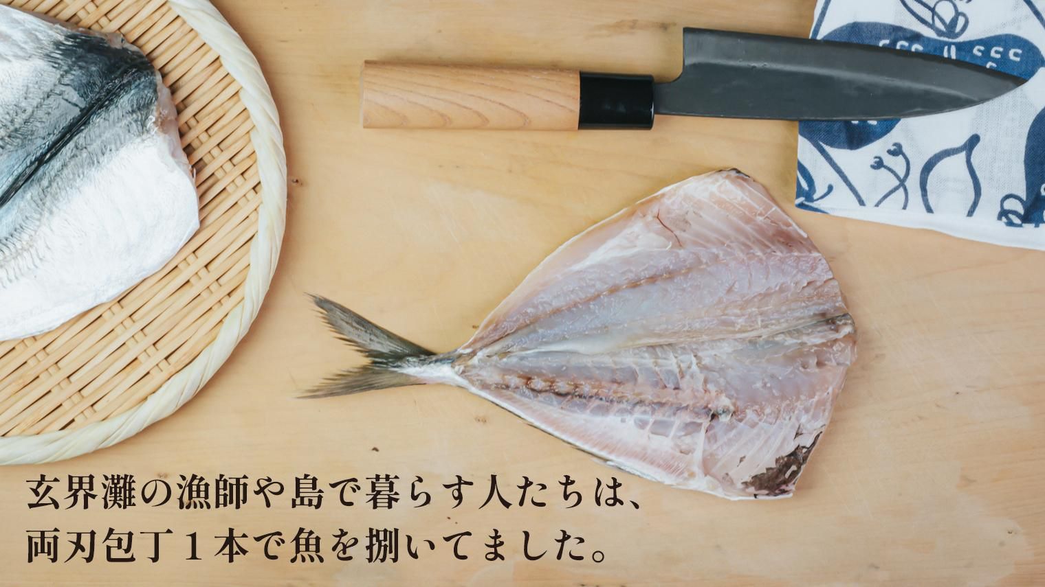 九佐吉サバキ包丁ケヤキ柄