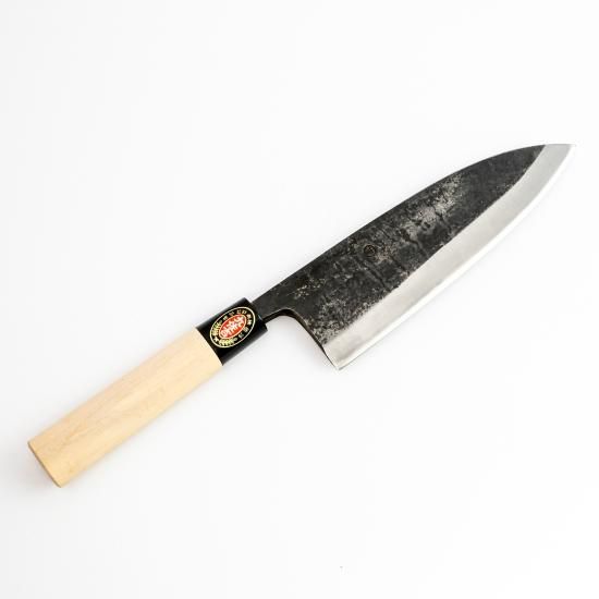 九佐吉 出刃包丁180 両刃 朴柄 - 九佐吉 KYUSAKICHI｜吉田刃物公式