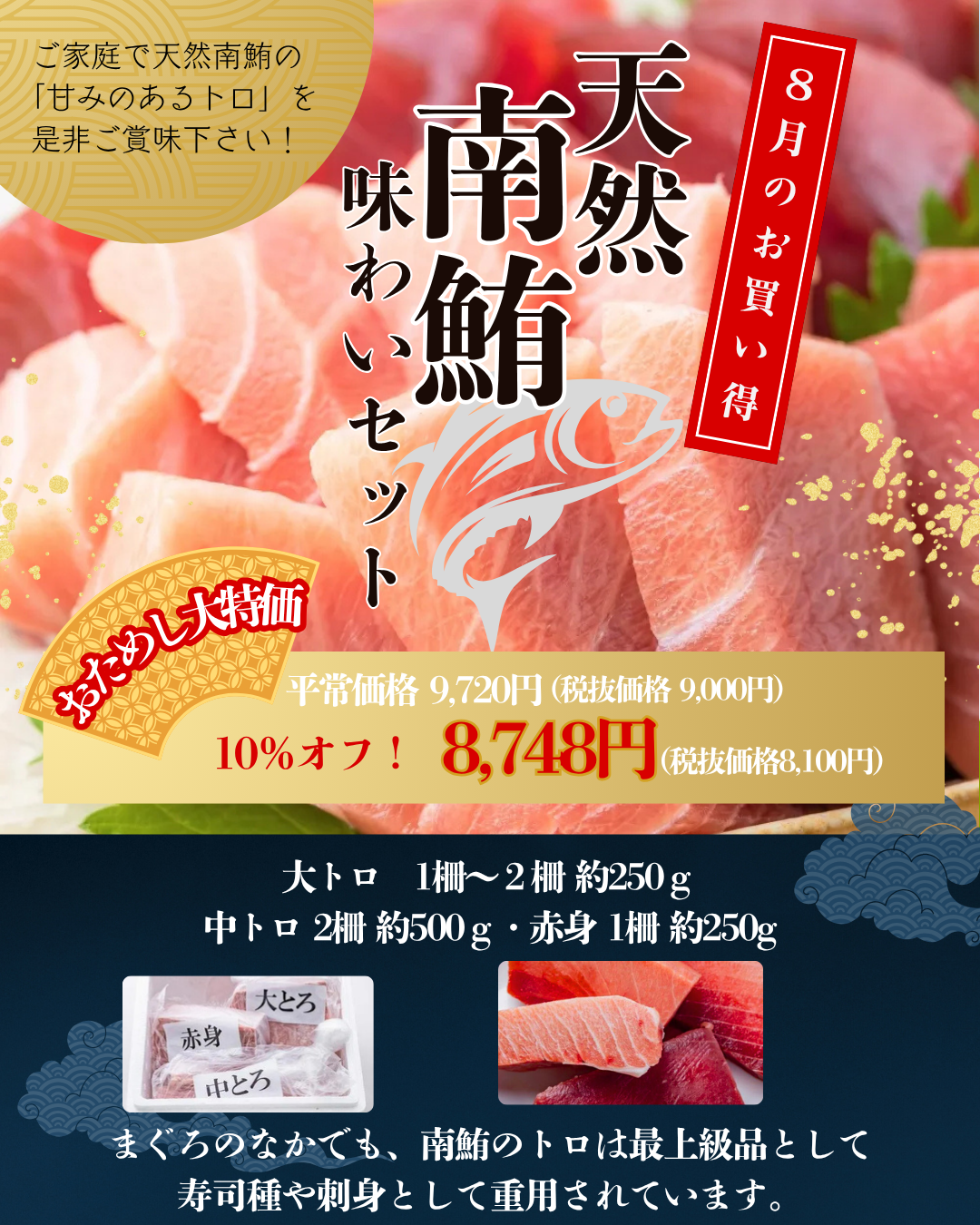 萬葉 180SPF 新品　マグロ 焼津特産セット マグロ ネギトロ サバ(a15-607) | 静岡県焼津市