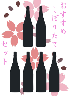 当店おすすめ春の日本酒３or６本セット<br>720ml / 1800ml