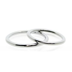 マリッジリング プラチナ ゴールド 2本セット 結婚指輪 ペアリング/ No.6【送料無料】 