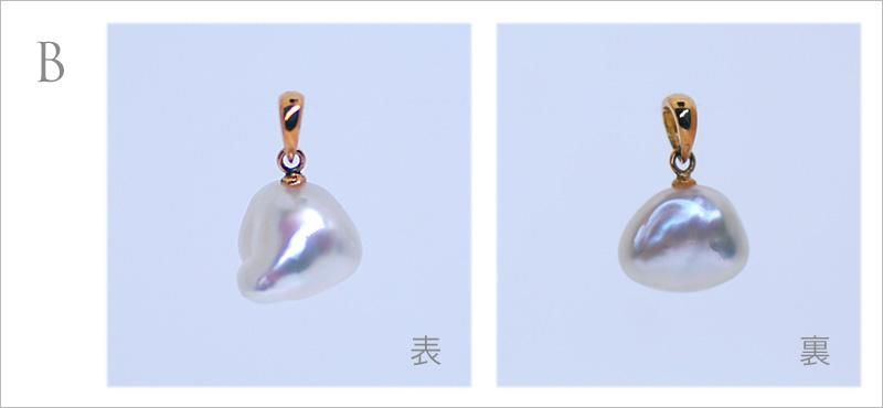バロックパール ペンダントトップ ネックレス トップ 白蝶 南洋