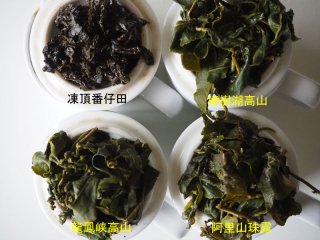 １１Ｓ９６　高山茶春茶セット(樟樹湖・龍鳳峡・番仔田・阿里山金萱)111年春茶
