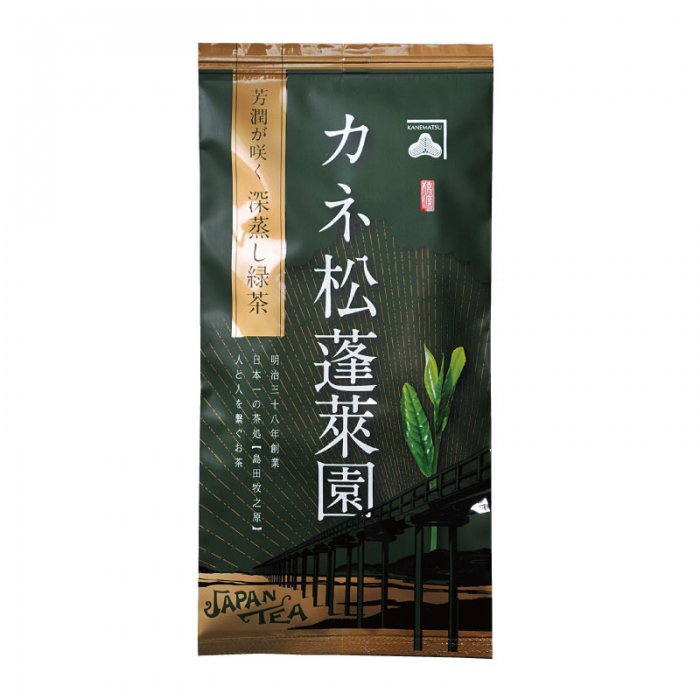 カネ松蓬莱園深蒸し緑茶(リーフ) 100g - 阪本自然農園 恵味くらぶ
